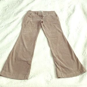 Tan Corduroy Wide Leg Pants